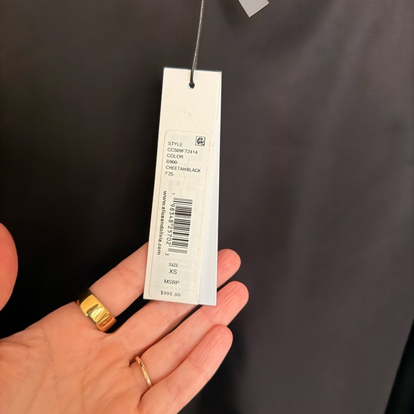 Alice + Olivia Animal Print Bomber Jacket Becky Reversible - Picture 7 of 15